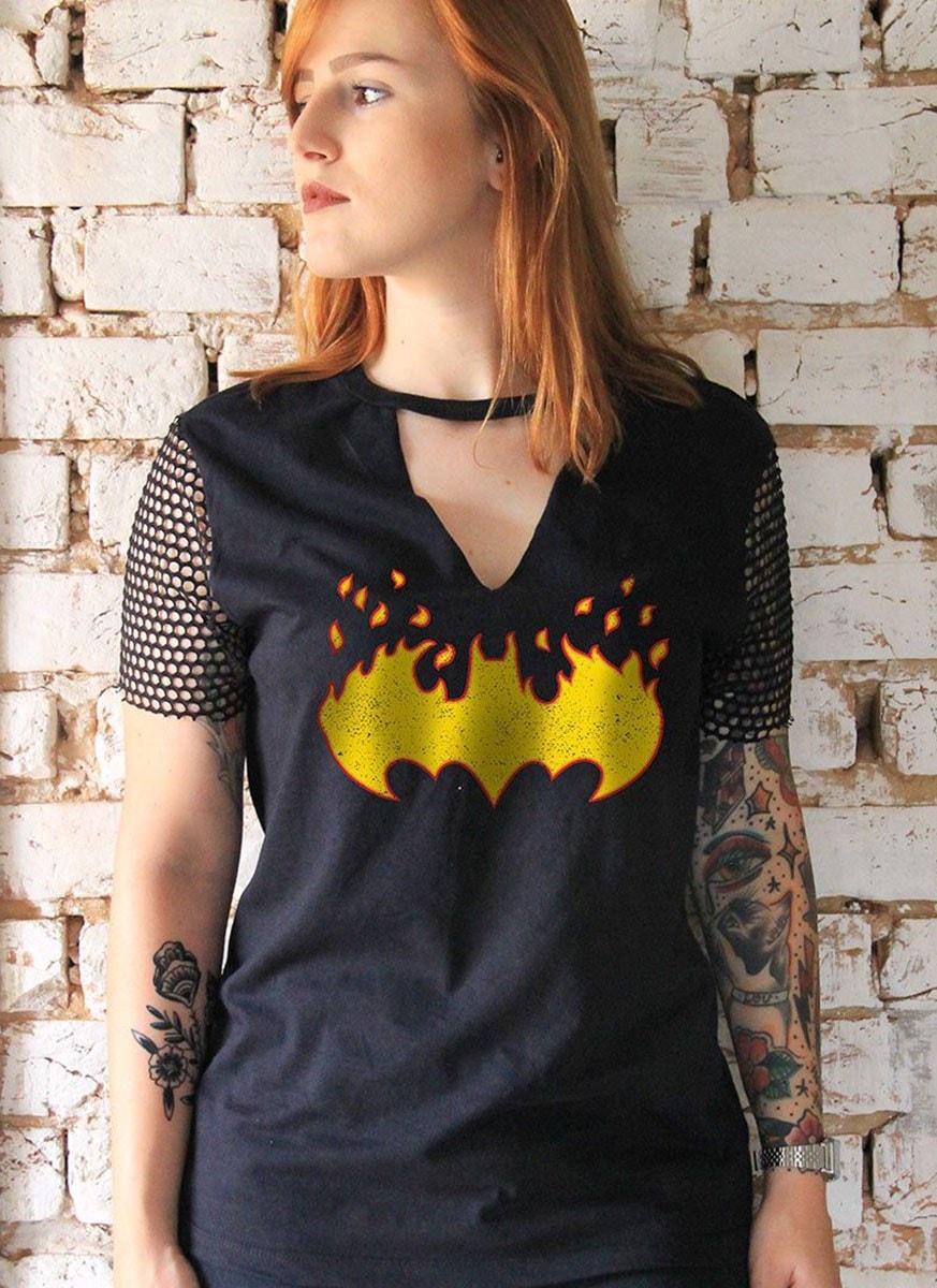 camiseta feminina batgirl