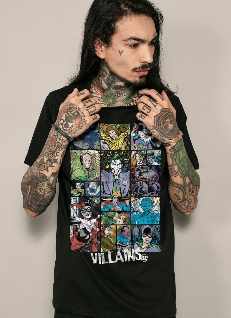 Camiseta DC Comics Villains