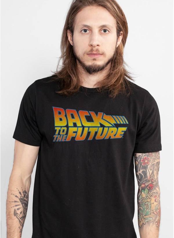 Camiseta De Volta para o Futuro Logo