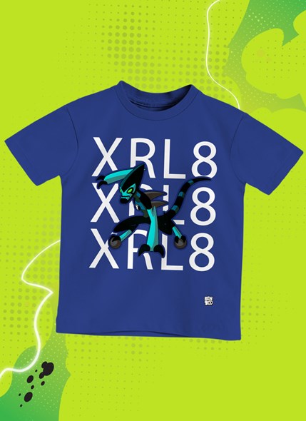 Camiseta Infantil Ben 10 XLR8