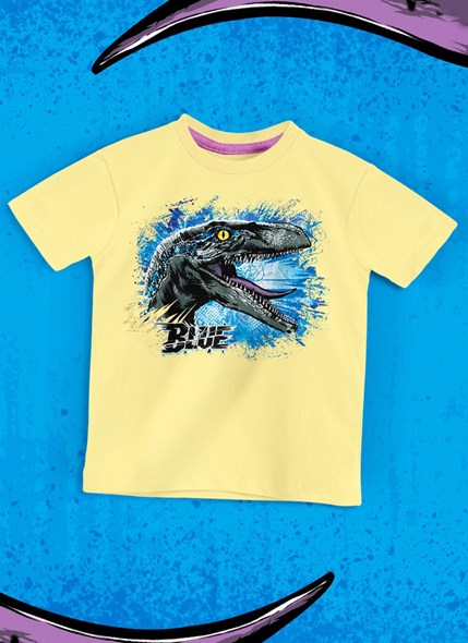 Camiseta Infantil Jurassic World Blue