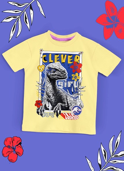 Camiseta Infantil Jurassic World Clever Girl