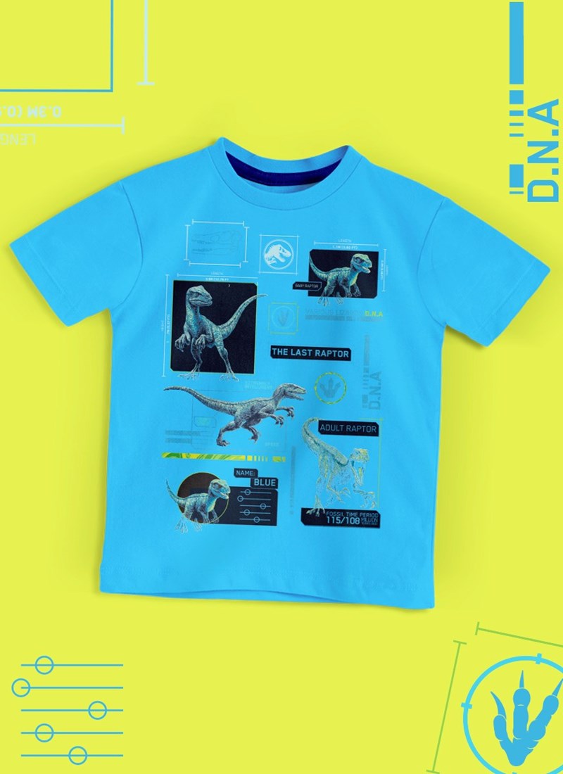 Camiseta Infantil Jurassic World DNA
