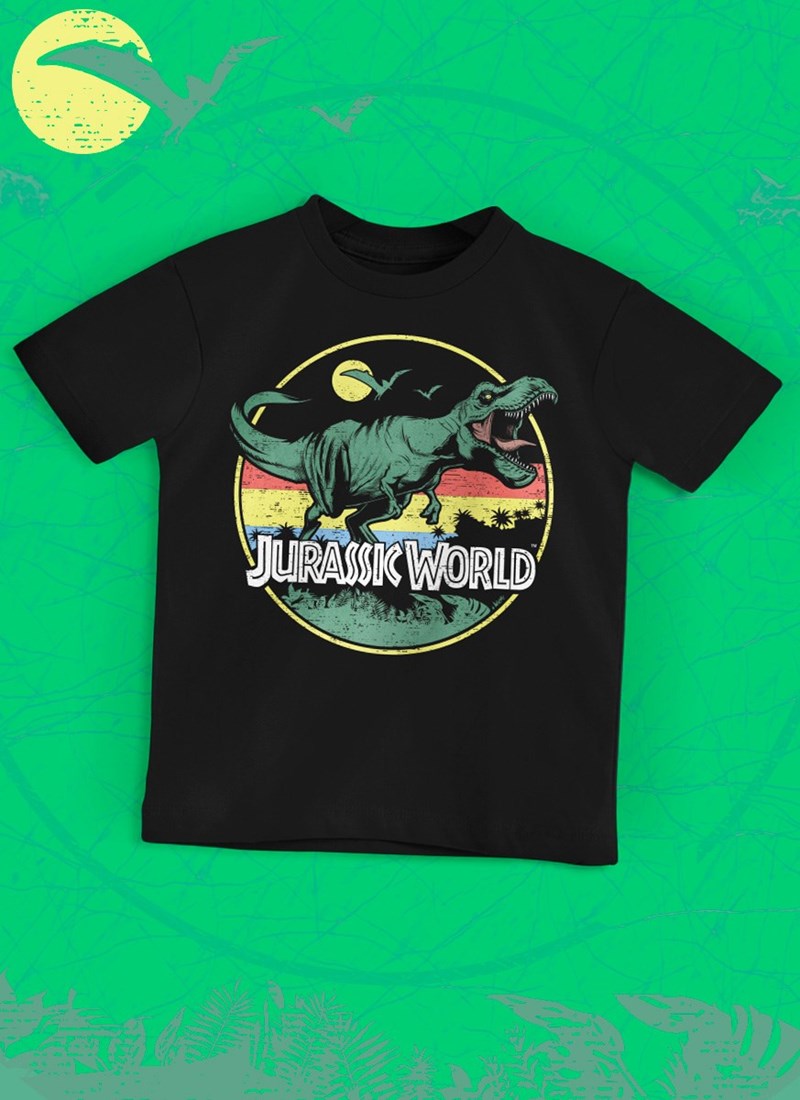 Camiseta Infantil Jurassic World T.Rex Vintage