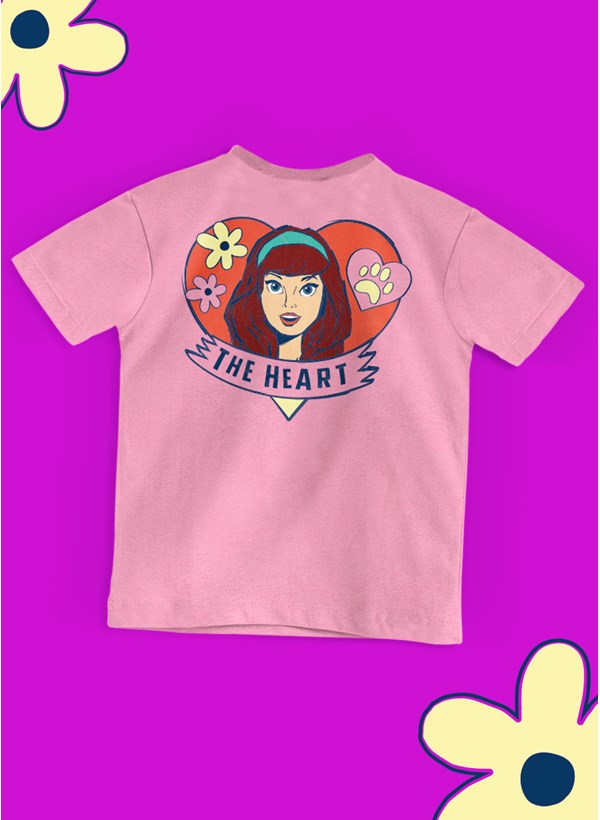 Camiseta Infantil Scooby! Daphne The Heart
