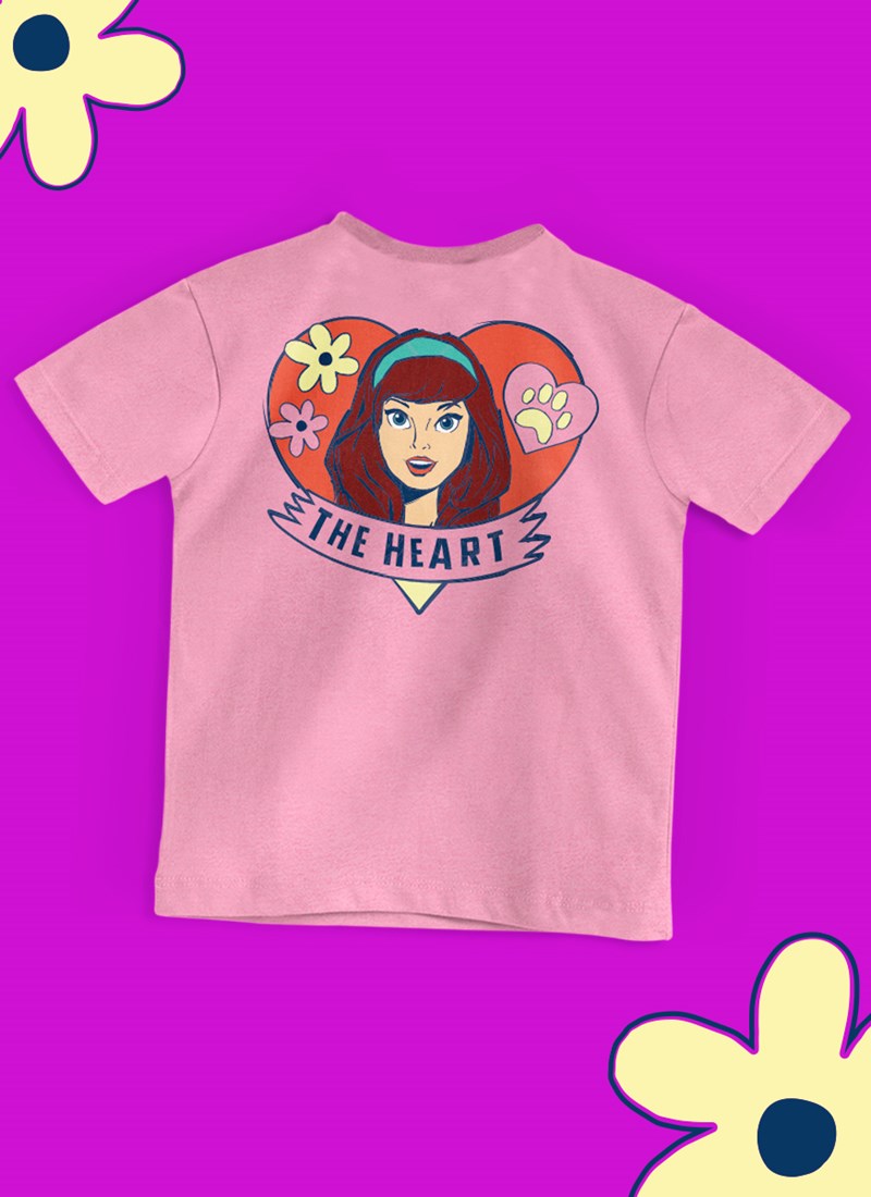Camiseta Infantil Scooby! Daphne The Heart
