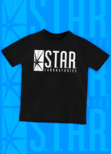 Camiseta Infantil The Flash Serie STAR Laboratories