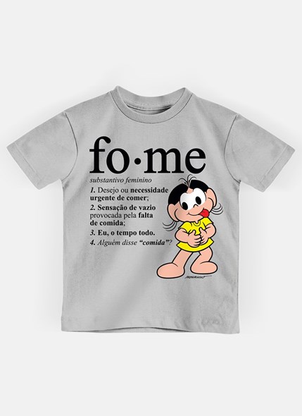 Camiseta Infantil Turma da Mônica Magali Fome