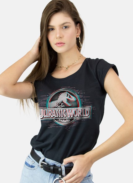 Camiseta Jurassic World Logo Technology
