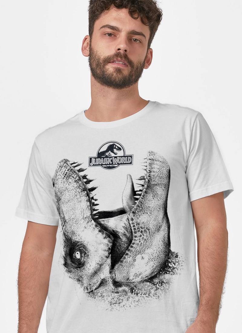 Camiseta Jurassic World T.Rex Mordida 