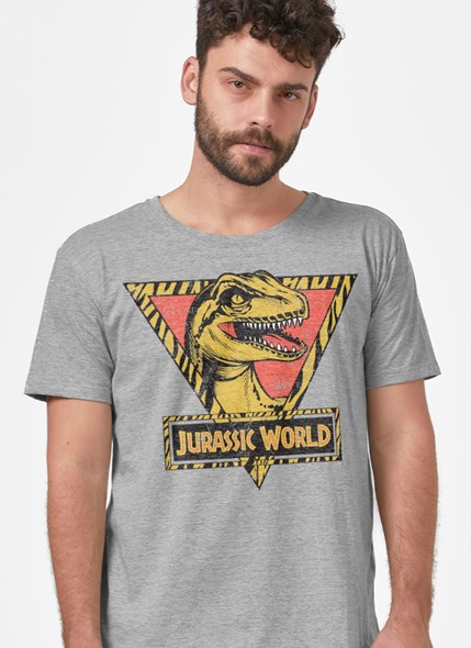 Camiseta Jurassic World Velociraptor Vintage
