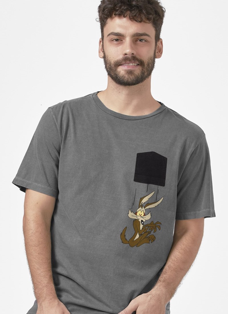 Camiseta Looney Tunes Coyote Caindo