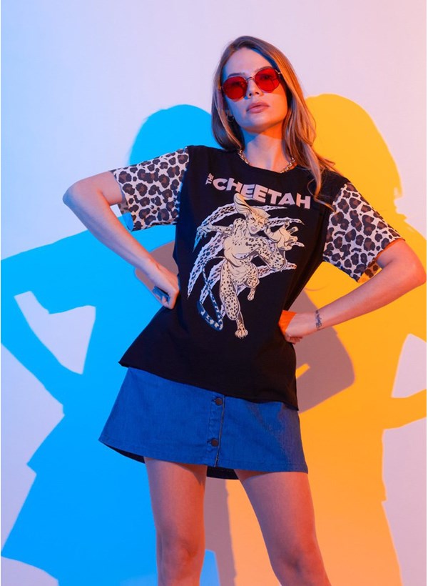Camiseta Mulher Maravilha Cheetah Classic