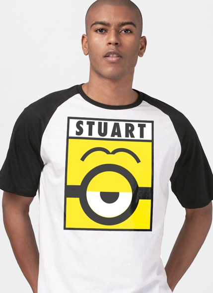 Camiseta Raglan Minions Stuart