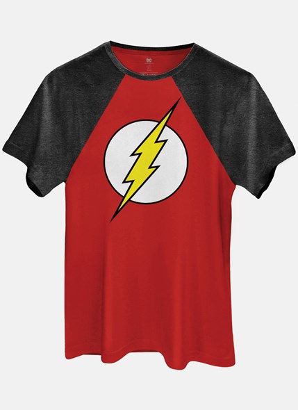 Camiseta Raglan The Flash Logo