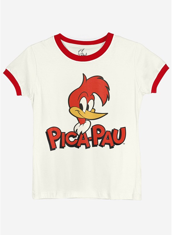 Camiseta Ringer Pica-Pau Face