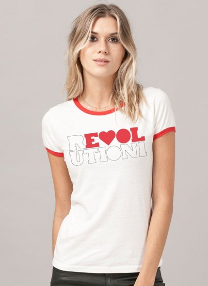 Camiseta Ringer The Beatles Revolution 1