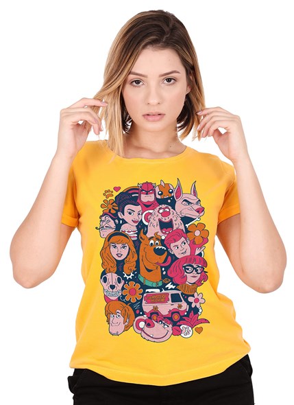 Camiseta Scooby! Personagens Tropicais
