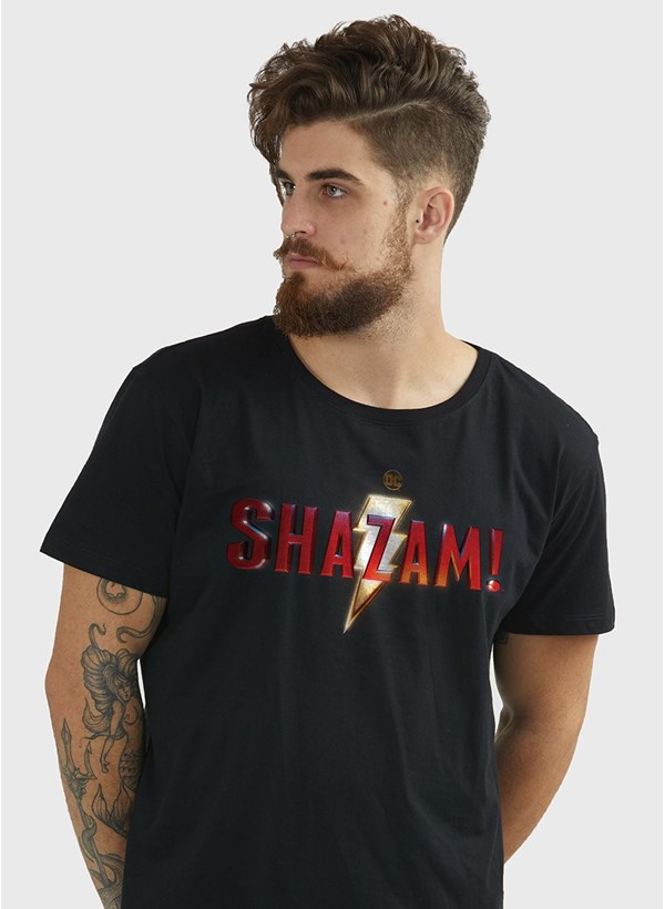 Camiseta Shazam Logo Clássico