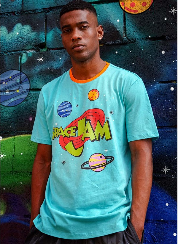 Camiseta Space Jam Planetas