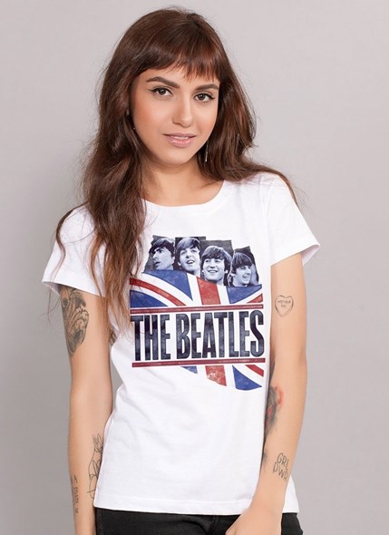 Camiseta The Beatles England Flag