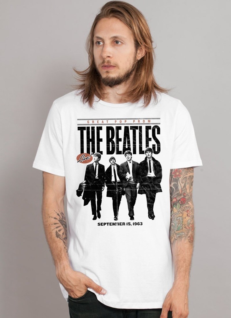 Perth Lucro Coca Camiseta The Beatles Great Pop Prom - bandUP! Store