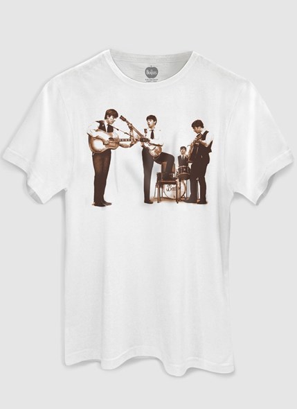 Camiseta The Beatles Picture Sepia