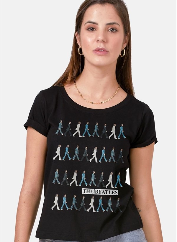 Camiseta The Beatles Running Down Abbey Road
