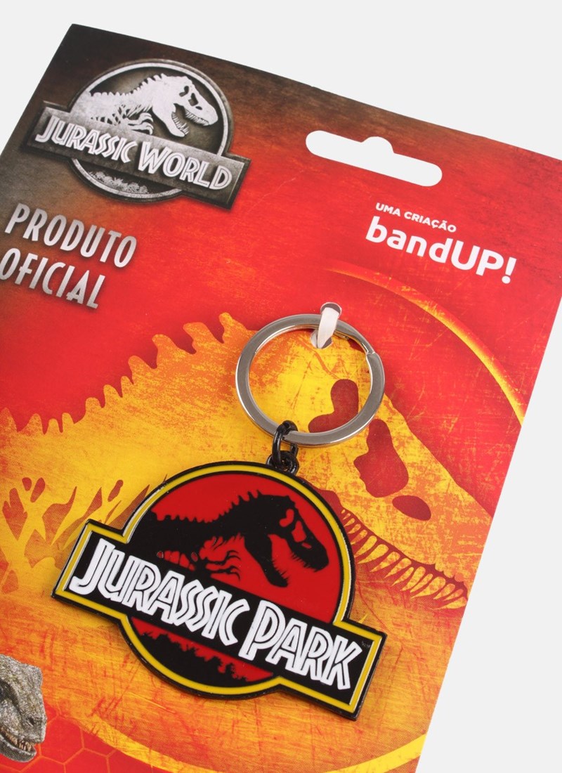 Chaveiro de Metal Jurassic Park Logo