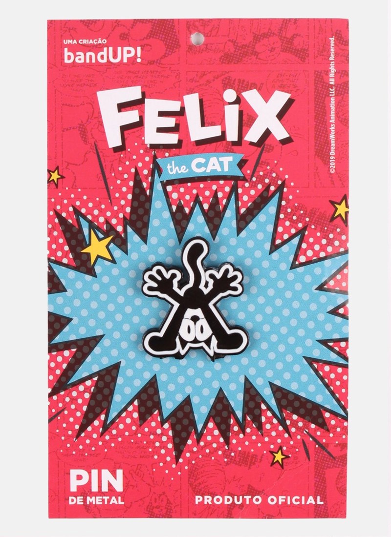 Pin de Metal Gato Félix Pose